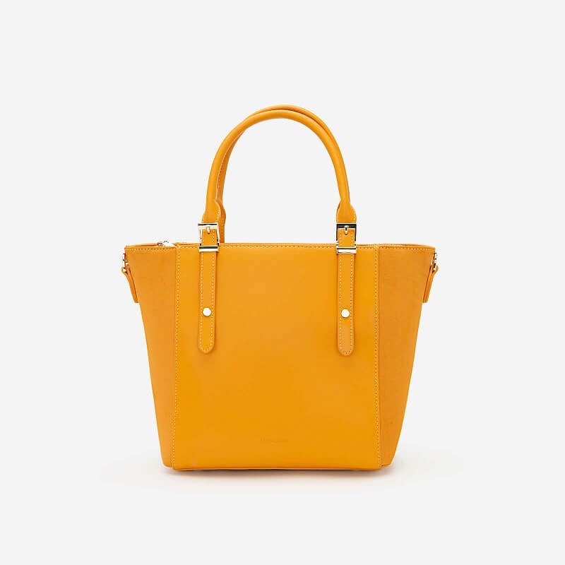 Vascara Túi Tote Phối Belt TOT 0060 Màu Vàng Đậm