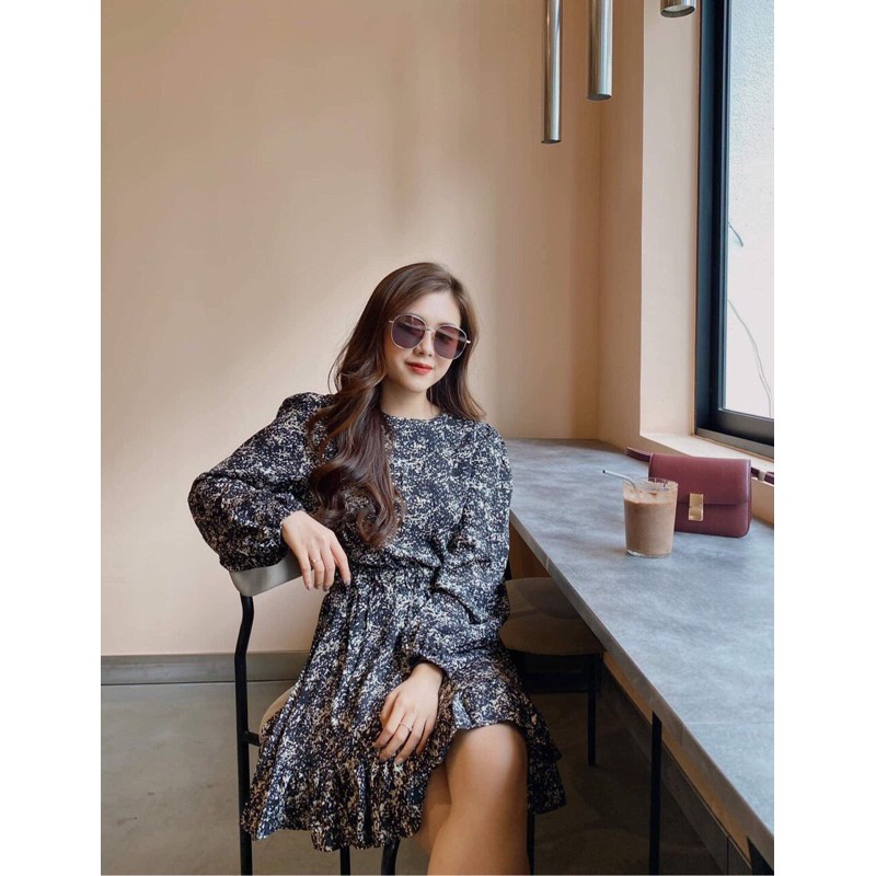 Váy hoa vintage chun eo kèm hình thật ở cuối | BigBuy360 - bigbuy360.vn