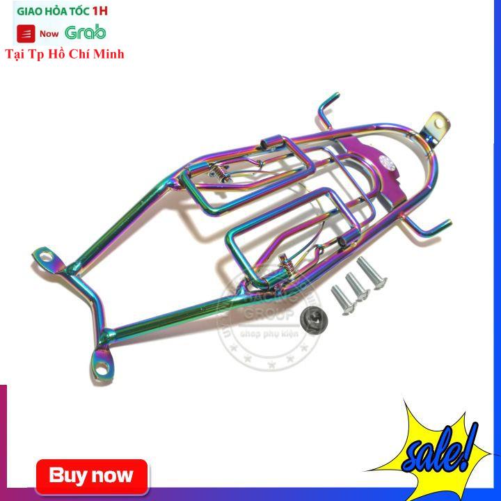 Baga Winner X Baga Titan 7 Màu Winner X Gắn Giữa Mẫu Thon Có Móc Treo Kẹp Đồ Inox Dầy 10ly Xi Titan Đủ Long Đền Ốc Gắn