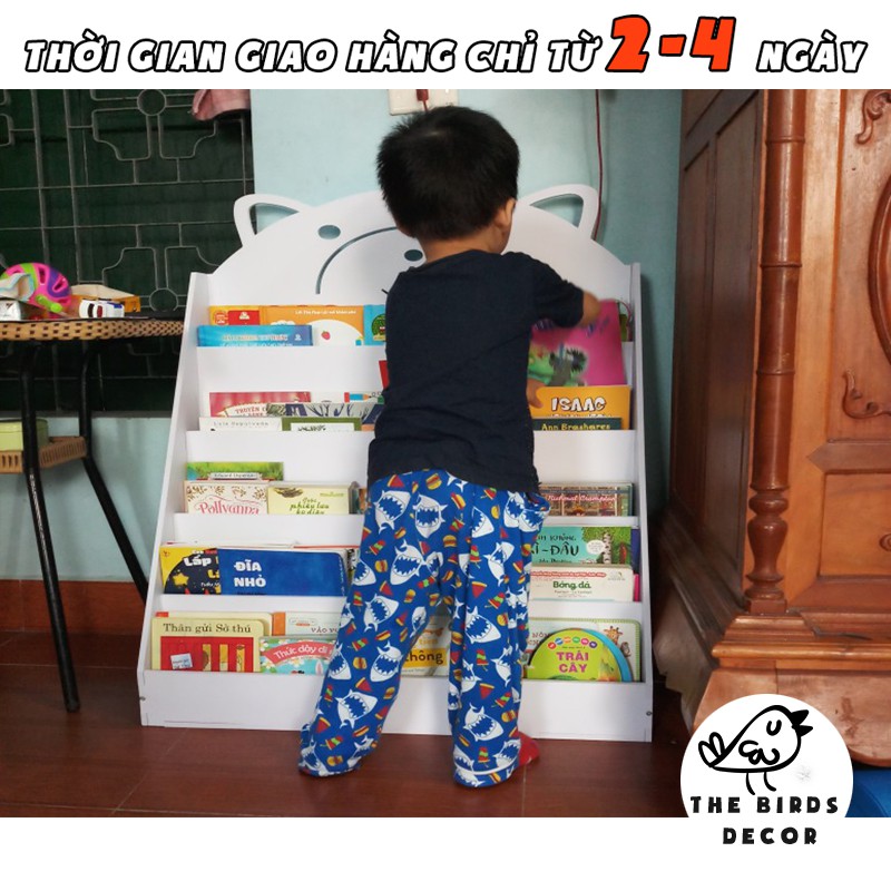 Kệ sách gấu Ms 013 kích thước 96*75*40 cm dành riêng cho bé giá rẻ | BigBuy360 - bigbuy360.vn