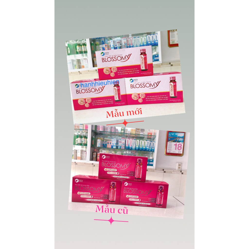 (1 lọ) Nước uống Collagen Blossomy giúp da sáng đẹp và dạ dày khỏe Blossomy 1 lọ 50ml | Thế Giới Skin Care