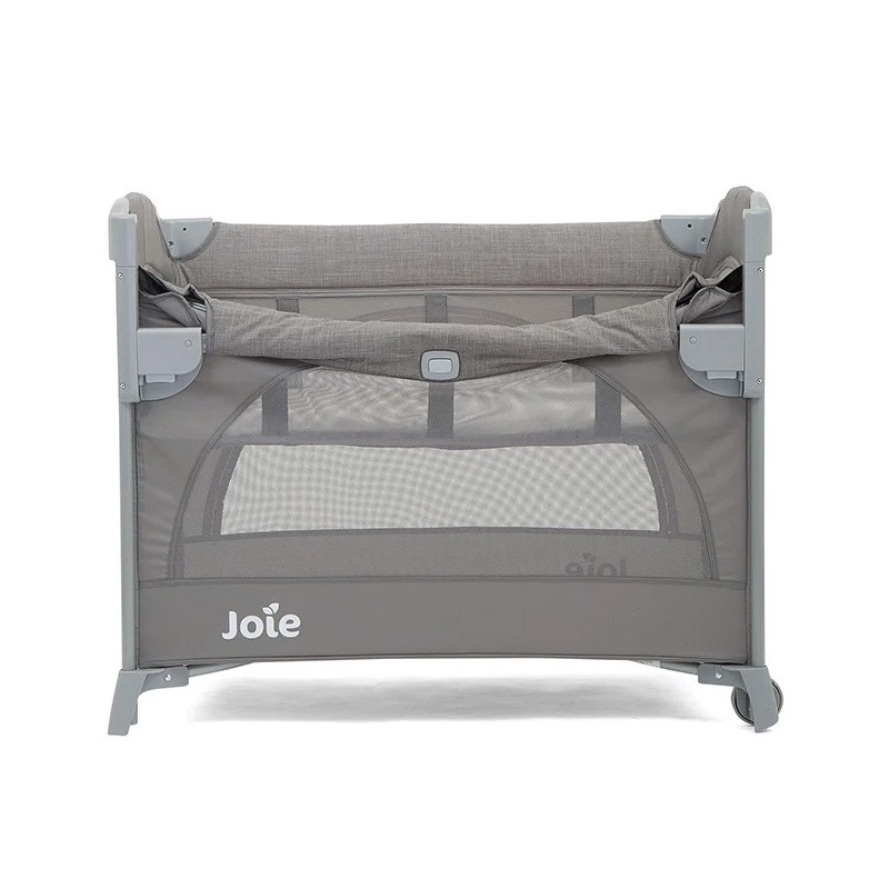 Giường cũi vải em bé hạ thành gấp gọn Joie Kubbie Sleep Foggy Gray (Anh Quốc)