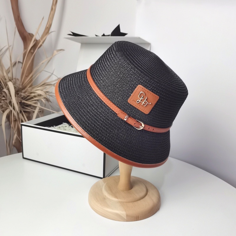 Mũ cói nữ thời trang cói mềm vòng đầu 60Cm có dây điều chỉnh vòng đầu GHT