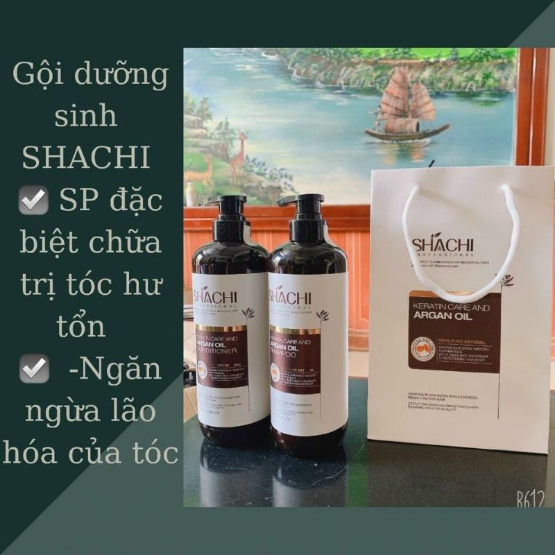 DẦU GỘI SHACHI 800ml x 2