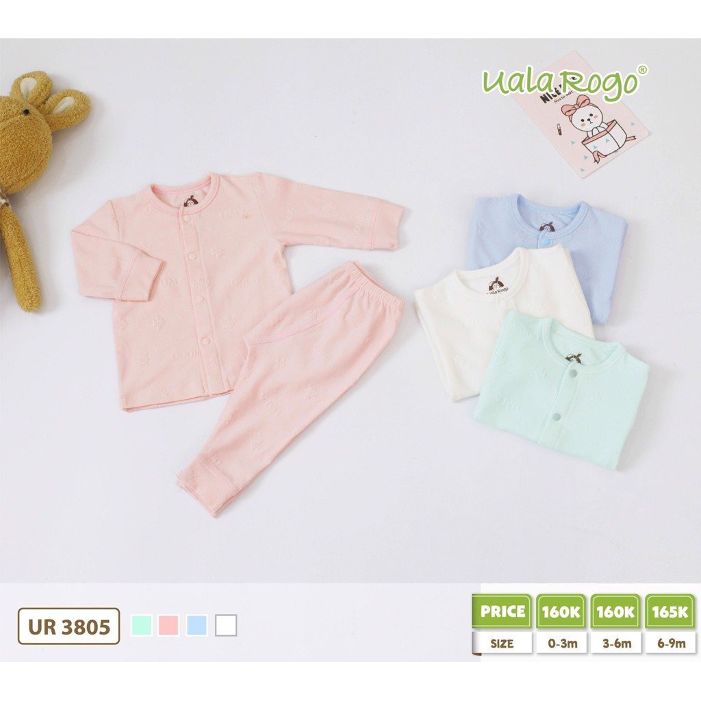 Bộ sơ sinh cài giữa bé trai, bé gái - rập giấy. không phải quần áo