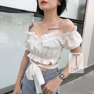 Áo croptop kiểu cột nơ trước 😋😋