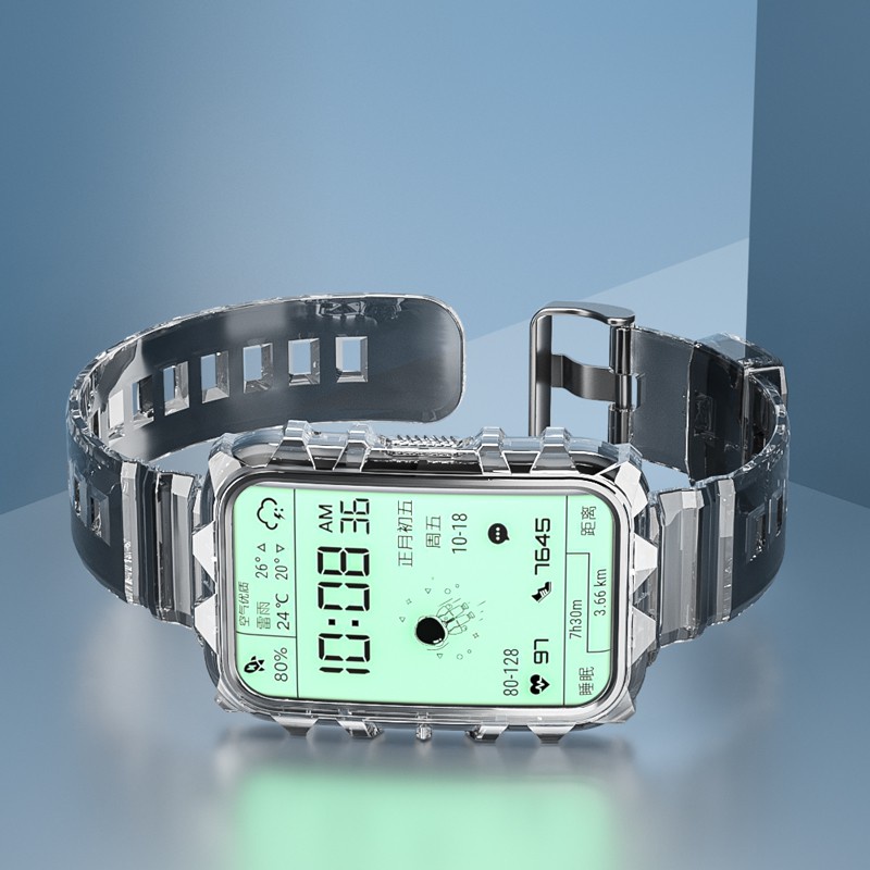 Silicone Dây Đeo Silicone Trong Suốt Cho Đồng Hồ Thông Minh Huawei Band 6 / 7 / Honor Band 6 / Huawei Watch Fit
