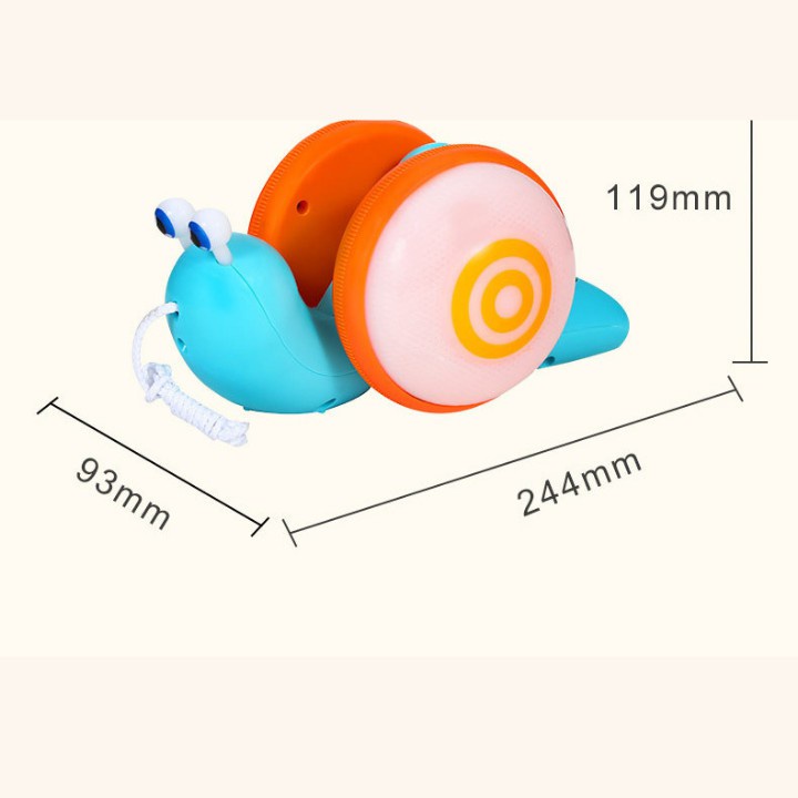 Ốc sên phát sáng phát nhạc vui nhộn dễ thương có thể dắt đi dạo đi chơi