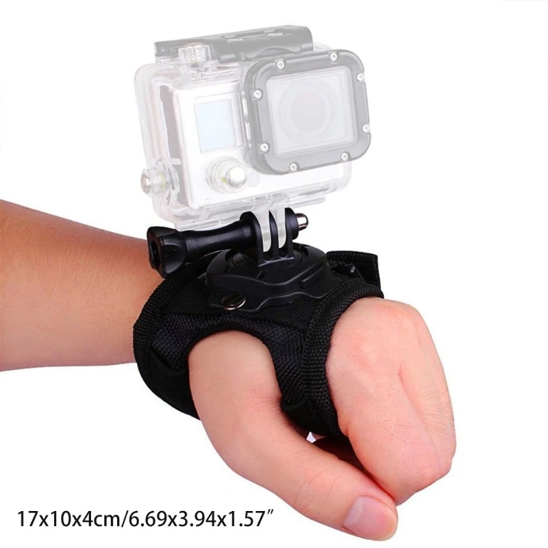 Dây Đeo Cổ Tay Điều Chỉnh 360 Độ Gắn Camera Go Pro Hero 10 9 8 7 6 DJI Action 2