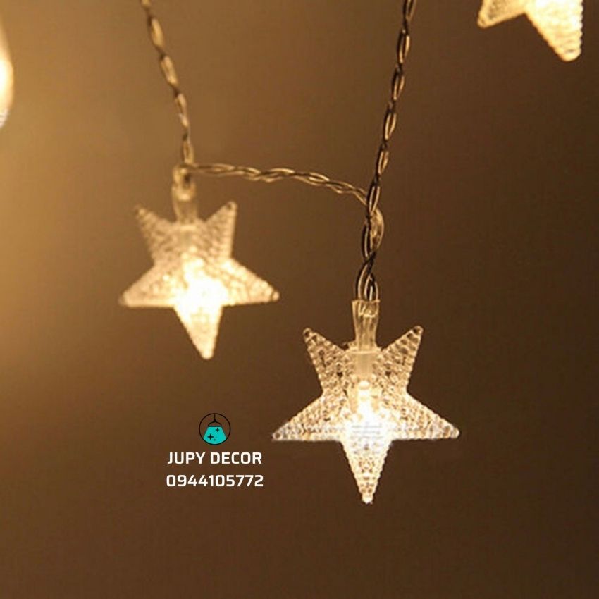 Dây Đèn Led Ngôi Sao 3m/5m/6m/10m Đèn Nhỏ Xinh Trang Trí Phòng Ngủ, Treo Hình Siêu Dễ Thương