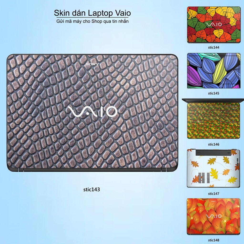 Skin dán Laptop Sony Vaio in hình Hoa văn sticker nhiều mẫu 24 (inbox mã máy cho Shop)