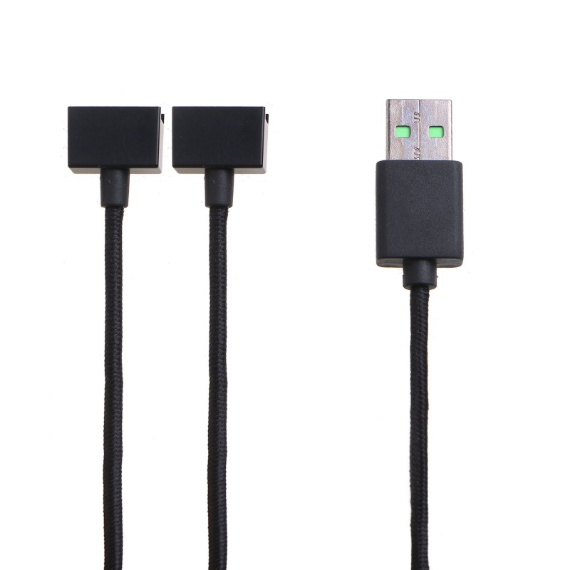 Dây Cáp Sạc USB Nhanh 60cm Màu Đen Bằng Nylon Cho Kính Thông Minh Anzu