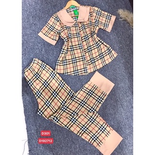 Đồ bộ pyjama cổ sen 2 lá dành cho nữ
