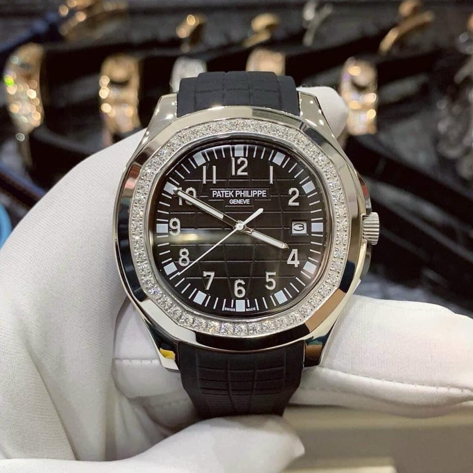 Đồng hồ Nam Pt vuông dây cao su vành đá máy nhật chạy cơ Automatic  size 40-41mm nhiều màu