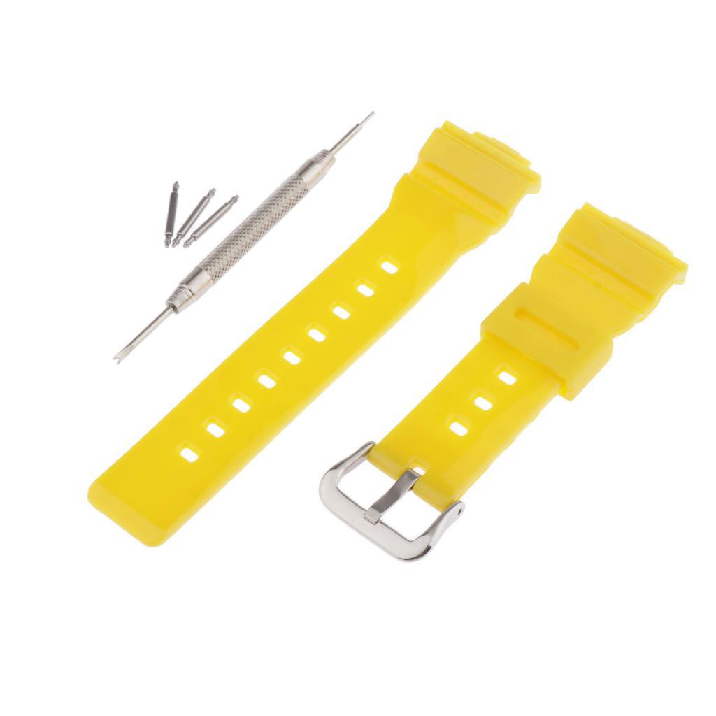 Dây Đeo Nhựa 7 Màu Thay Thế Cho Đồng Hồ casio baby-g ba-111