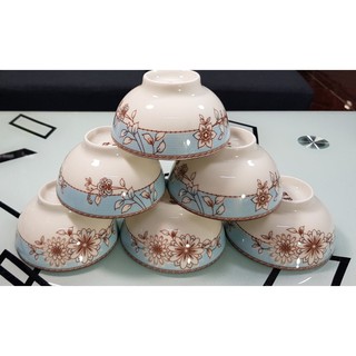 Bát Cơm Sứ Họa Tiết 3D Hoa Mai Họa Tiết 3D Nhã Nhặn-Sang Trọng- Đẳng cấp