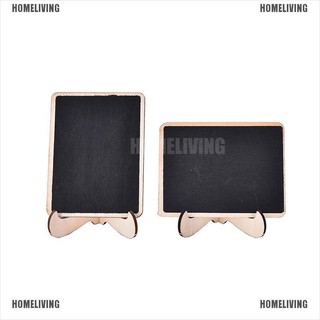 【Homeliving】2pcs Mini Wooden Clip Blackboard Message Board Wedding Party Lolly Buffet Table,