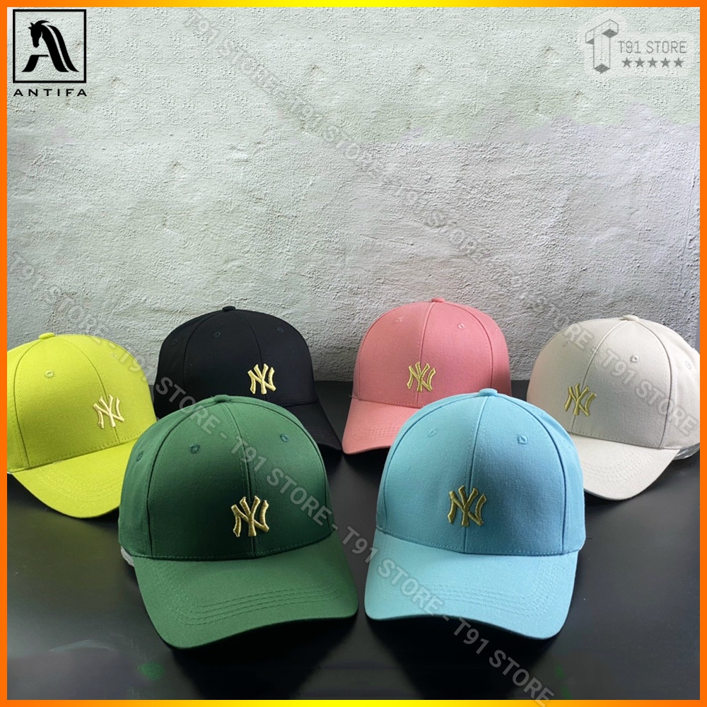 Mũ lưỡi trai N.Y chất liệu kaki, nhiều màu sắc, logo thêu sắc nét tỉ mỉ - Nón lưỡi trai Freesize phù hợp mọi đối tượng