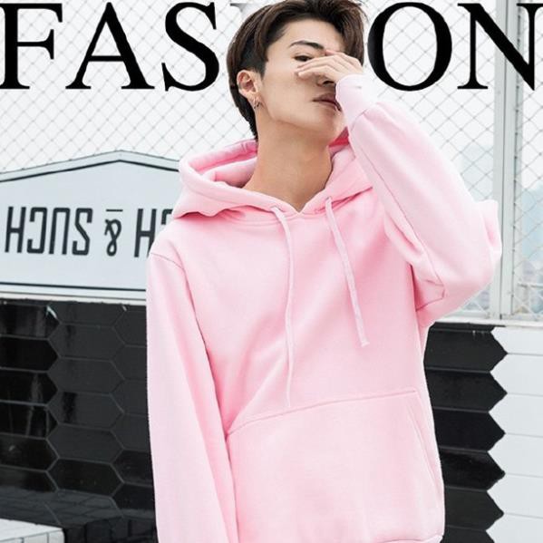 Áo hoodie / Áo nỉ nam WinBeen màu hồng MinishopVN