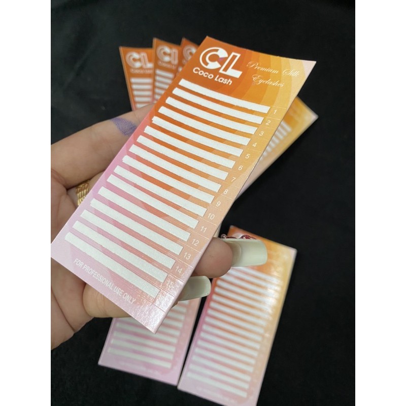Label có dán keo sẵn, dùng làm mi fan, đính fan, đính mi nối (set 5label)