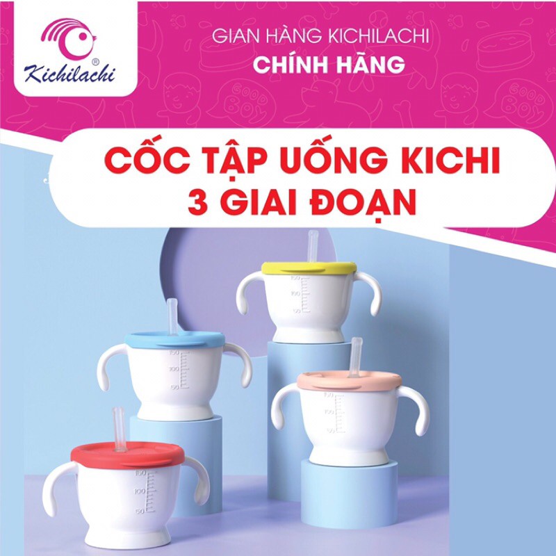 Cốc tập uống 3 giai đoạn Kichi Nhật Bản