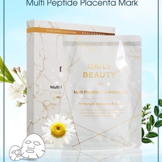 Mặt nạ nhau thai cừu Daily Beauty Multi peptide Placenta Mask