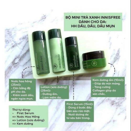 BỘ KIT TRÀ XANH INNISFREE GREEN TEA PECIAL KIT