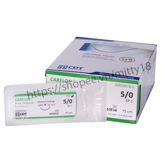 Chỉ phẫu thuật CPT Carelon nylon polyamide dùng khâu da, nhấn mí, thẩm mỹ đủ size lẻ 1 tép