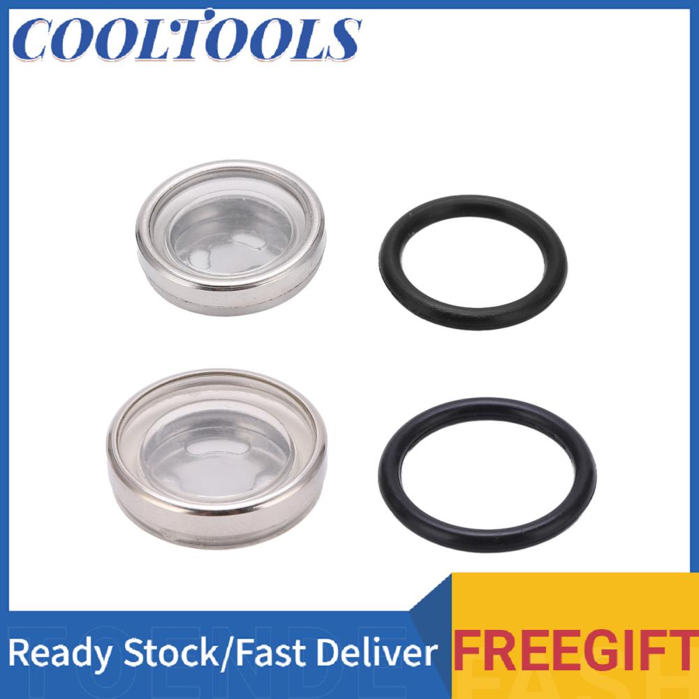 Cooltools Brake Sight Glass Motorcycle Reliable Universal Front Rear with Rubber Sealing Ring for Autocycle Replacement Kawasaki Dirt Bikes