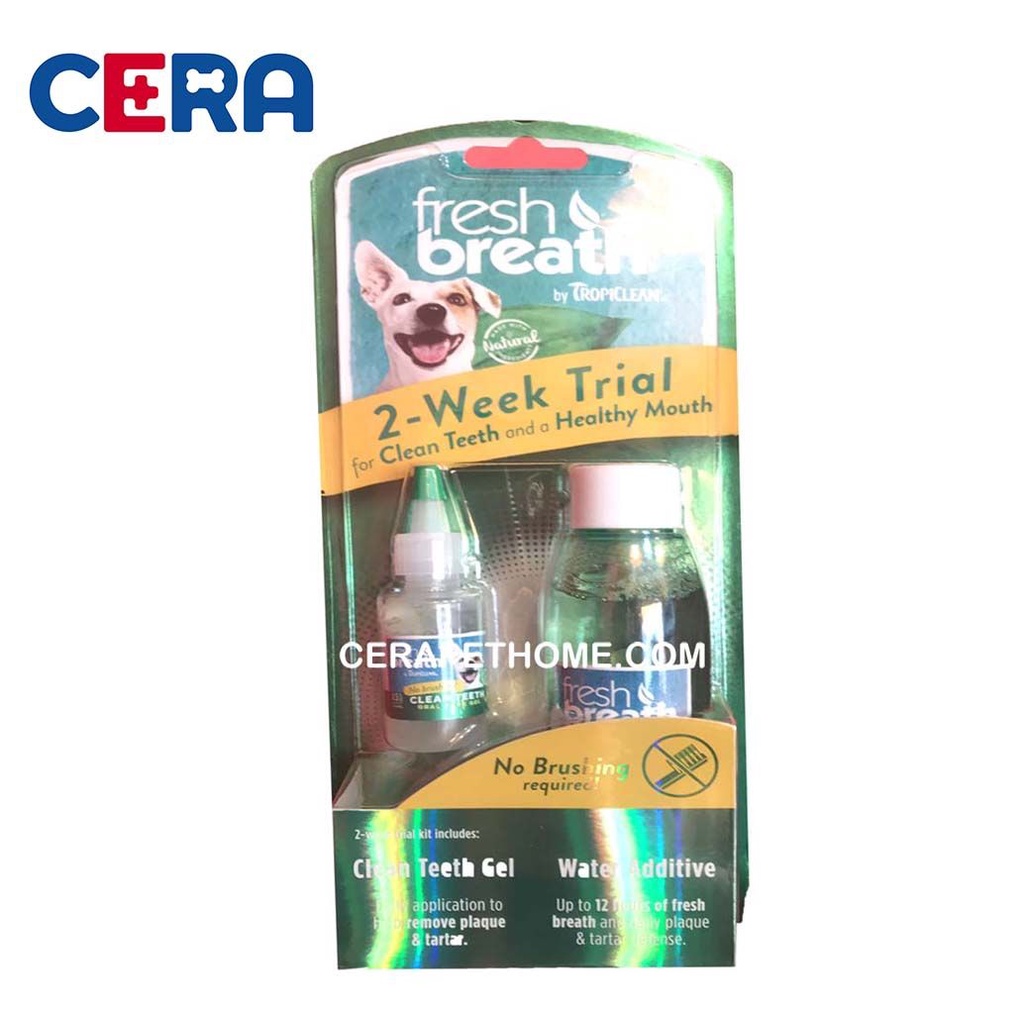 Combo Nước Uống Và Gel Vệ Sinh Răng Miệng Cho Chó Fresh Breath