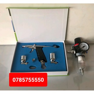 Súng Phun Sơn Mini Aribush Cao Cấp Có Lọc Nước Chỉnh Áp