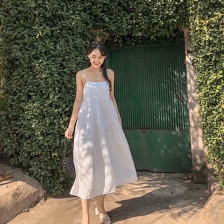 Đầm MiDi 2dây BBD Hoa Nổi