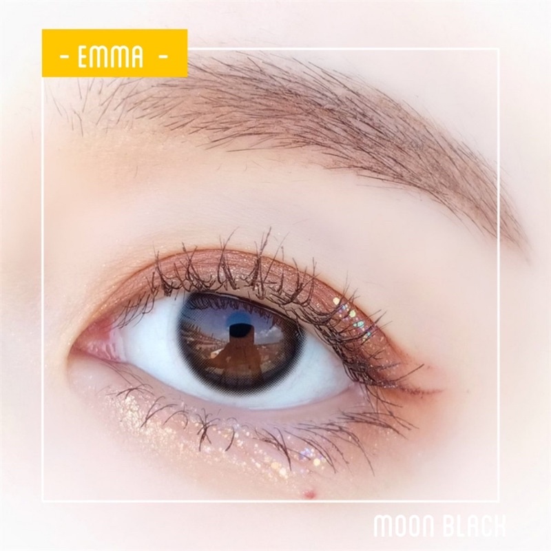 🌸 Kính Áp Tròng Moon Black - Kính áp tròng màu đen siêu tự nhiên / Emma Super Mini Contact Lens 🌸