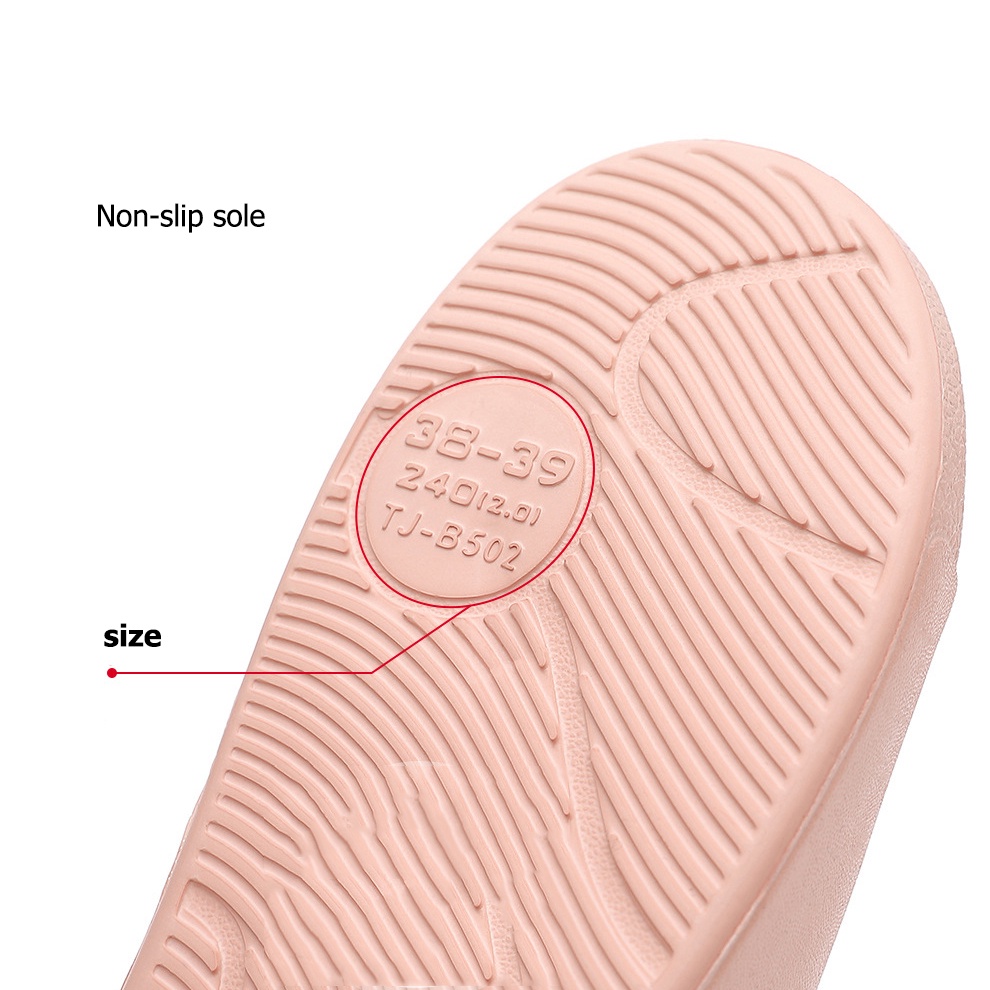 Dép Đi Trong Nhà Tắm Bằng Nhựa PVC Siêu Nhẹ Chống Trượt 6 Màu Cho Nam Nữ 169g