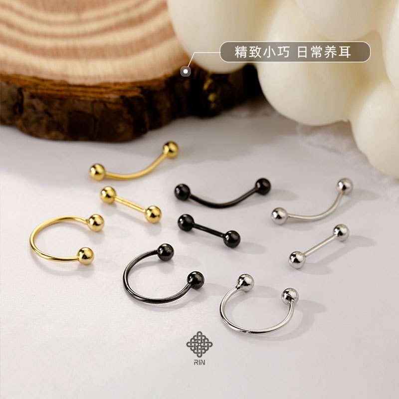 Bông tai basic, Khuyên tai basic titan không gỉ nhiều mẫu trangsucmoiluatuoi.RIN