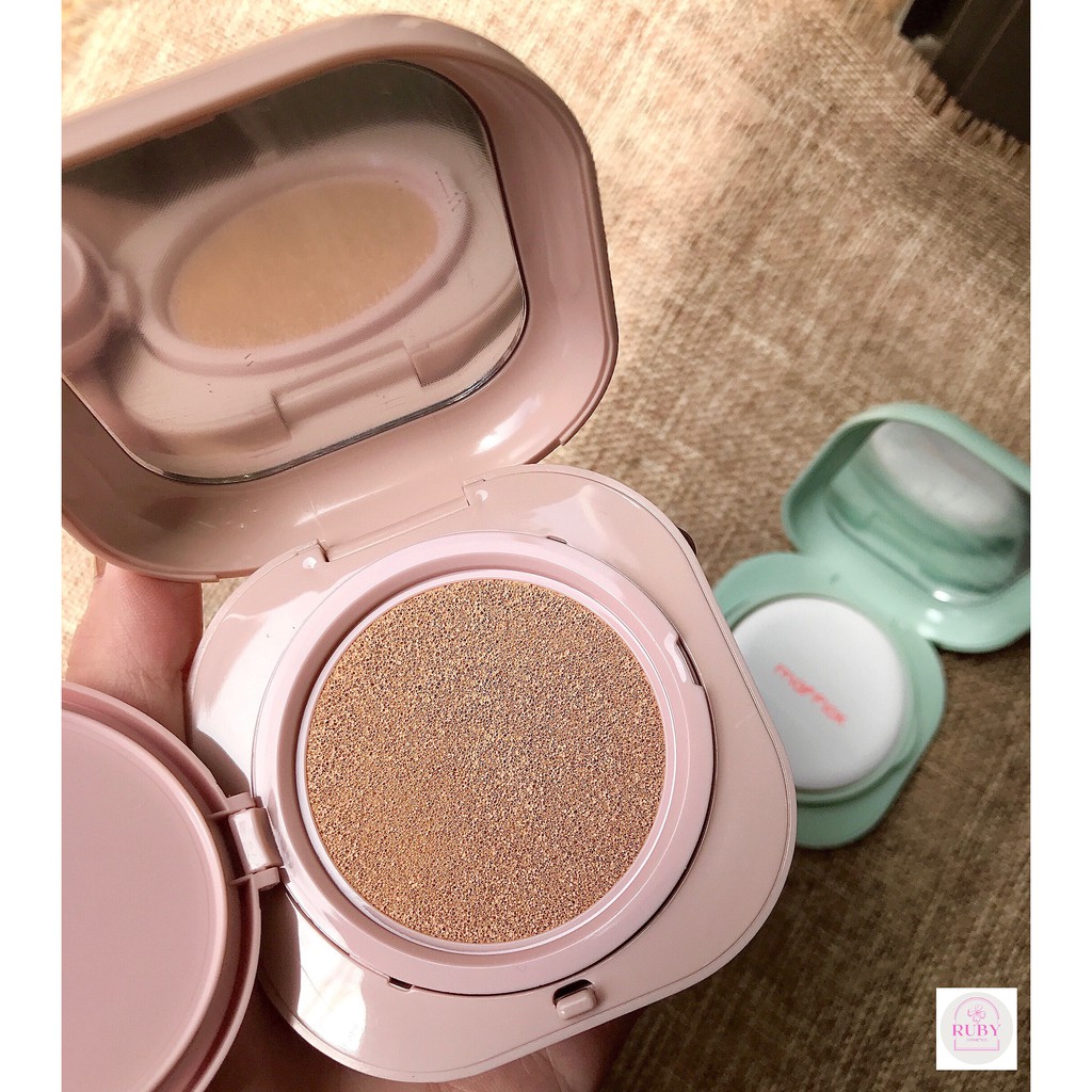 Phấn nước, cushion MAFFICK xanh, hồng kèm lõi thay - Tặng 1 son kem cho mỗi đơn hàng - Rubycosmetics | BigBuy360 - bigbuy360.vn