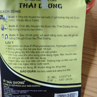 Nhuộm đen tóc Thái Dương -tóc đen tự nhiên