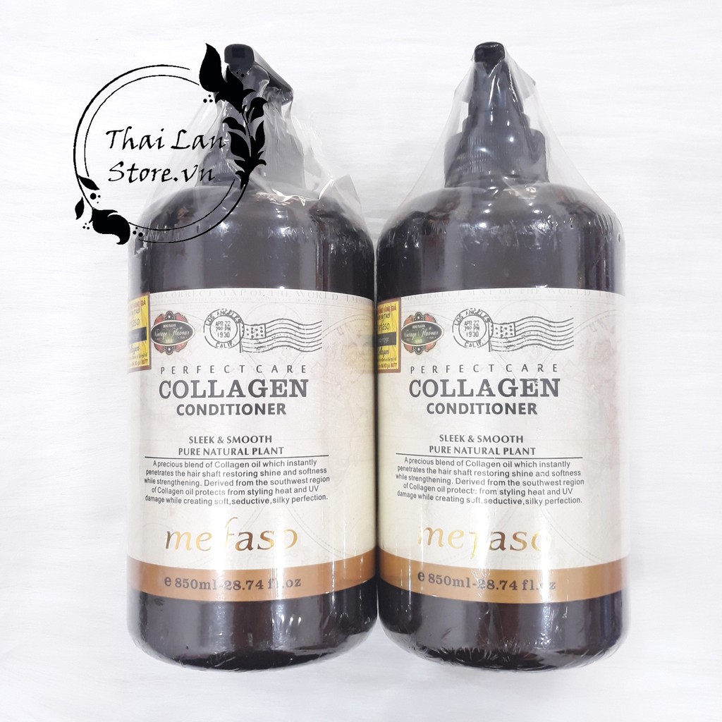 Bộ dầu gội Collagen Shampoo 850ml & Kem xả Collagen Conditioner 850ml COLLAGEN ARGAN MEFASO