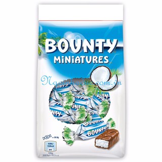 Kẹo dừa bọc sôcôla Bounty Miniatures – gói 150g