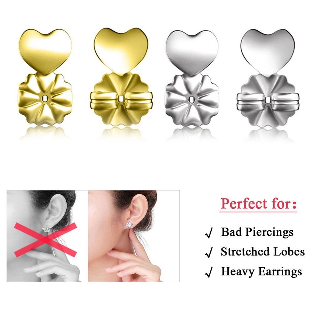 Cặp Nút Chặn Khuyên Tai Chống Dị Ứng