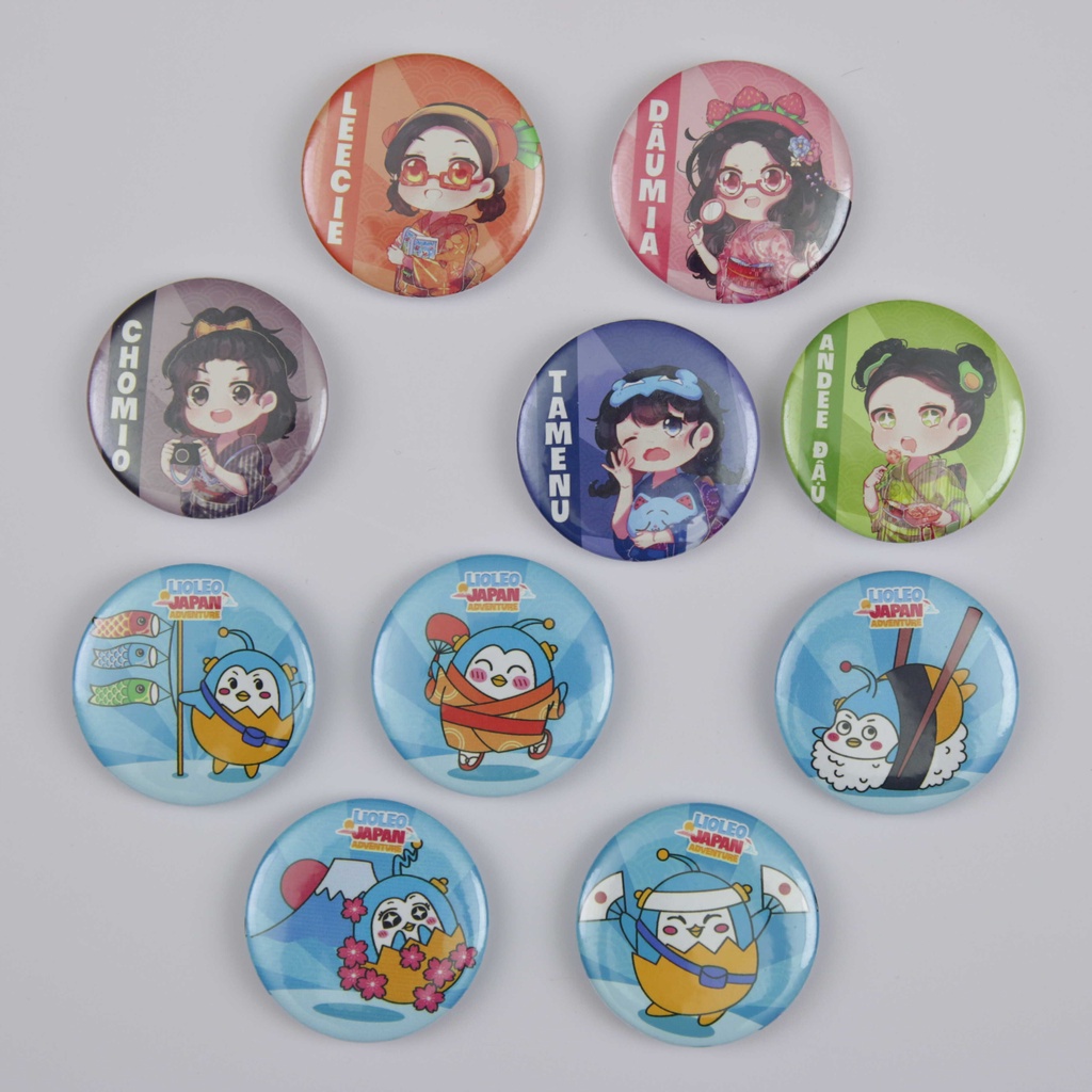 Huy Hiệu Lớp học SIQI Tròn Cài Áo Balo Túi Xách của Lioleo Kids