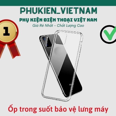 Ốp Trong Suốt Cho Iphone 6/ 7/ 8/ X/ Xsmax/ 11/ 12/ 13/ 14/ 15/ 16 Pro/ Plus/ Promax