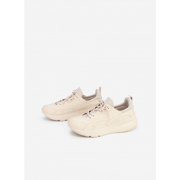 Vascara Giày Sneaker Viền Chỉ Nổi Phối Metallic - SNK 0045 - Màu Be