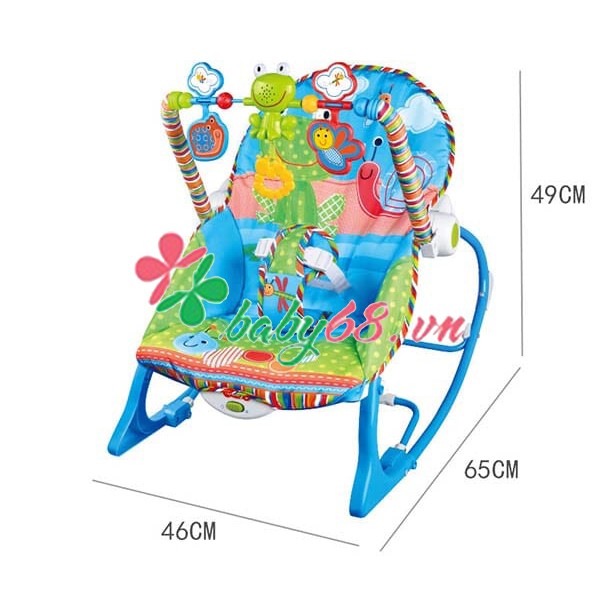 Ghế bập bênh và rung Ibaby Rocker 68126