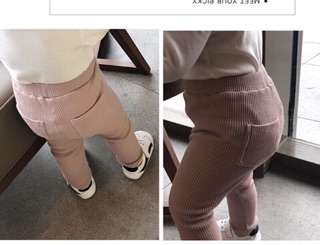 Quần legging len tăm cho bé gái