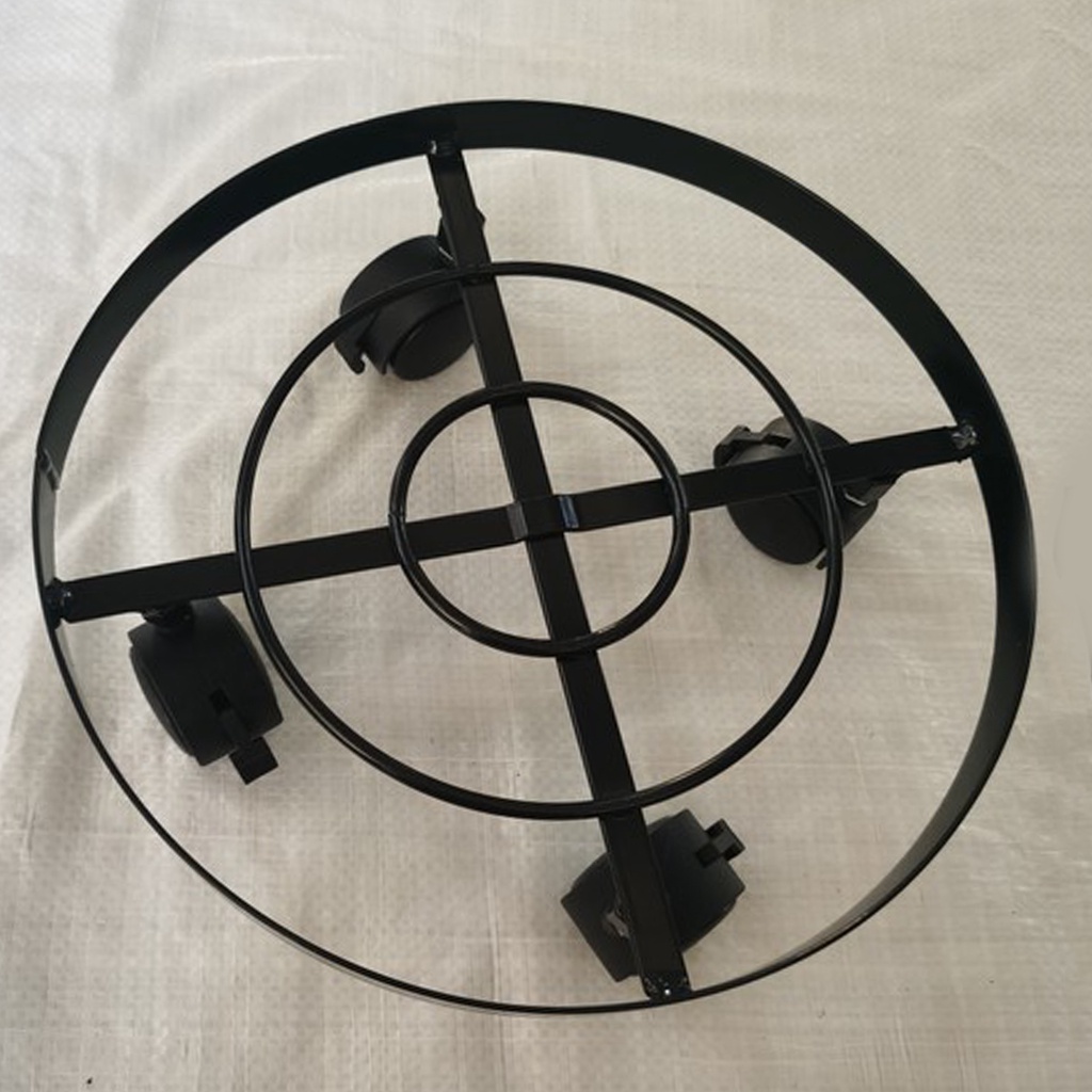 Giá Đỡ Chậu Cây Hình Tròn Có Bánh Xe Đẩy Tiện Lợi Dành Cho Vườn Nhà