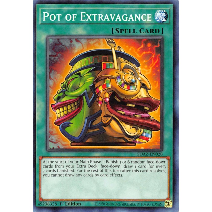 Thẻ Bài Yugioh | Pot of Extravagance - SDAZ-EN028 - Common 1st Edition