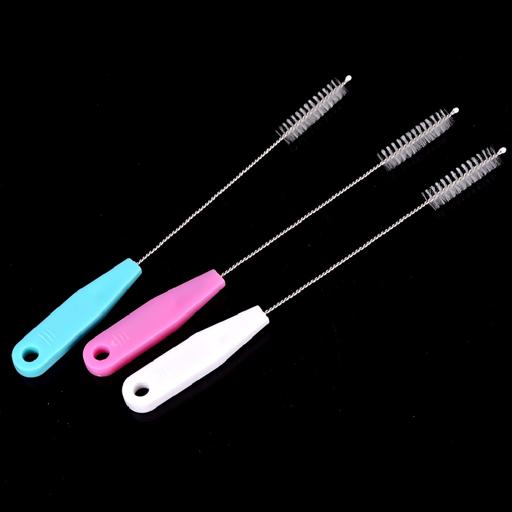 Bàn chải vệ sinh cốc uống nước bằng thép không gỉ có tay cầm tiện dụng cho bé