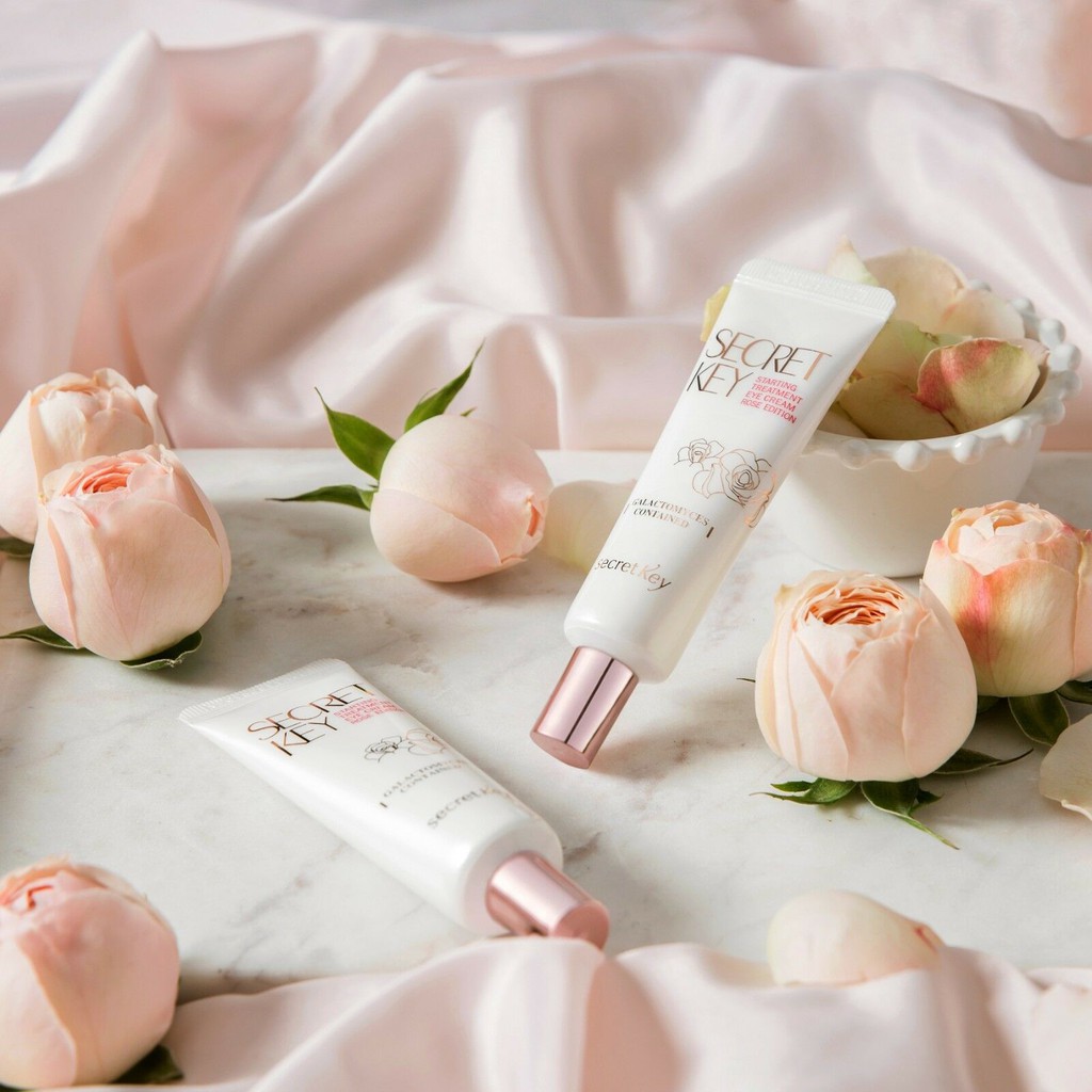 Kem dưỡng chống nhăn và trắng sáng vùng da mắt Secret Key Starting Treatment Rose Facial Eye Cream 40g - HAFA BEAUTY