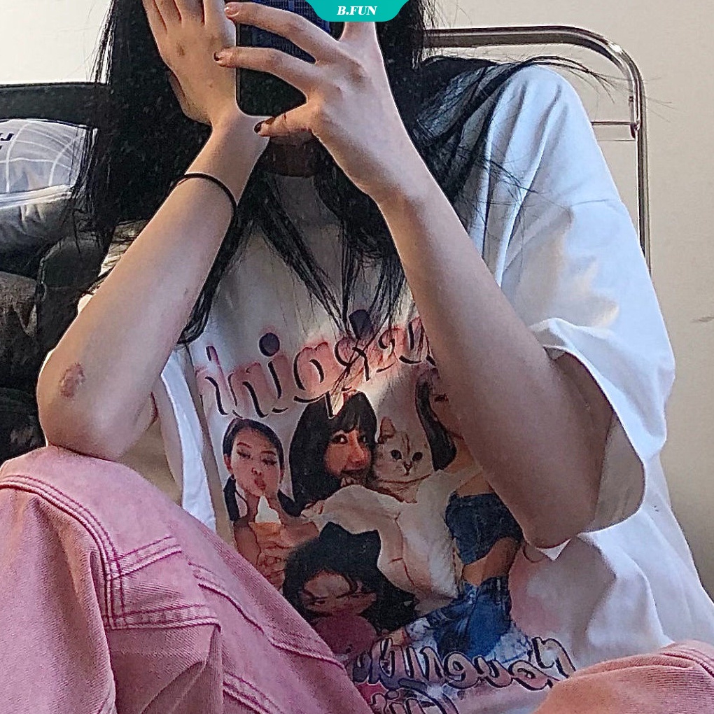 Áo Thun Cotton In Hình K-Pop Thời Trang Hàn Quốc 2022 Dành Cho Nam Nữ
